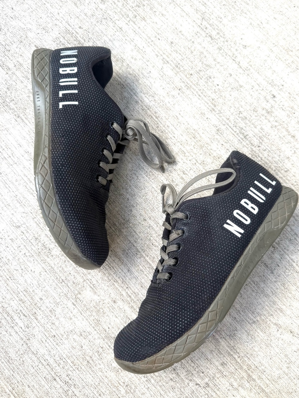 Nobull Shoes Outwork Superfabric Black Ivy Olive Green Sole Crossfit Trainer
